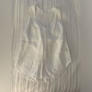 Bella Dahl white lined top